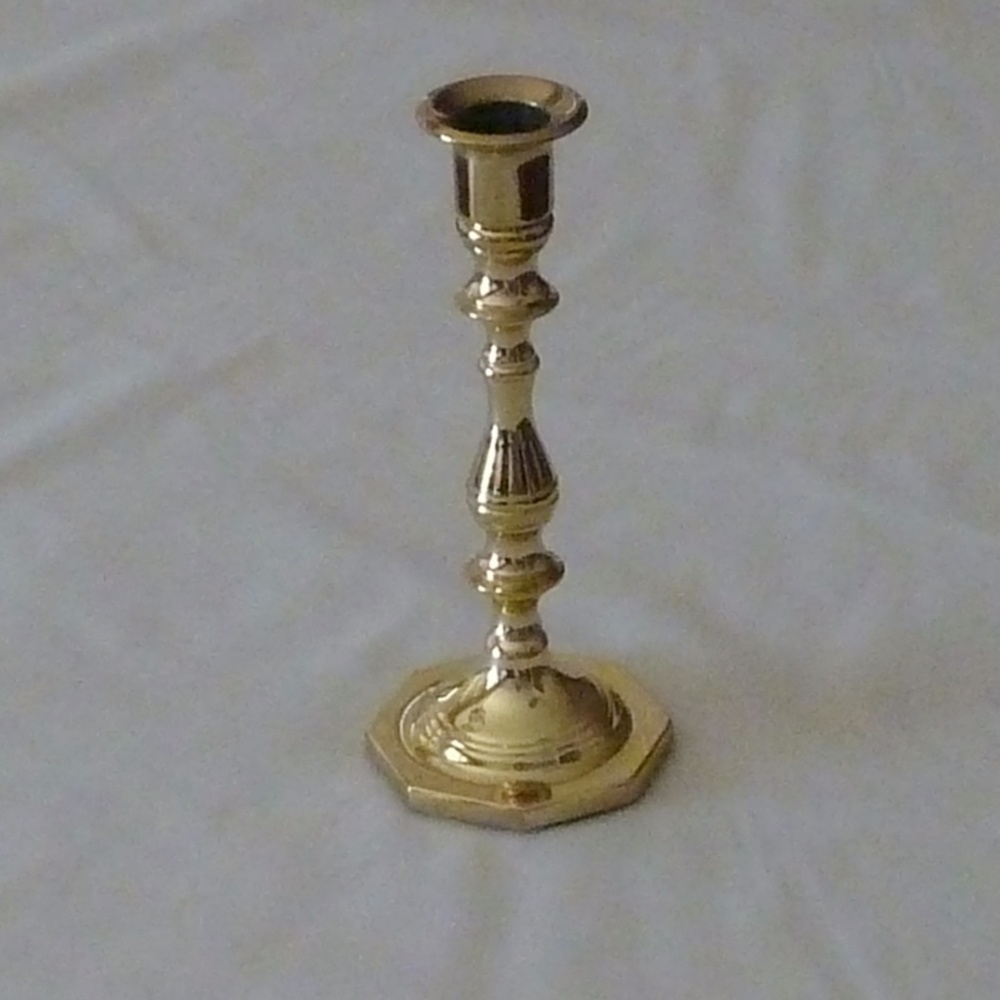 Brass Candlestick Baldwin 7"